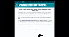 Desktop Screenshot of greyhoundadoptioncalifornia.com