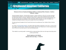 Tablet Screenshot of greyhoundadoptioncalifornia.com